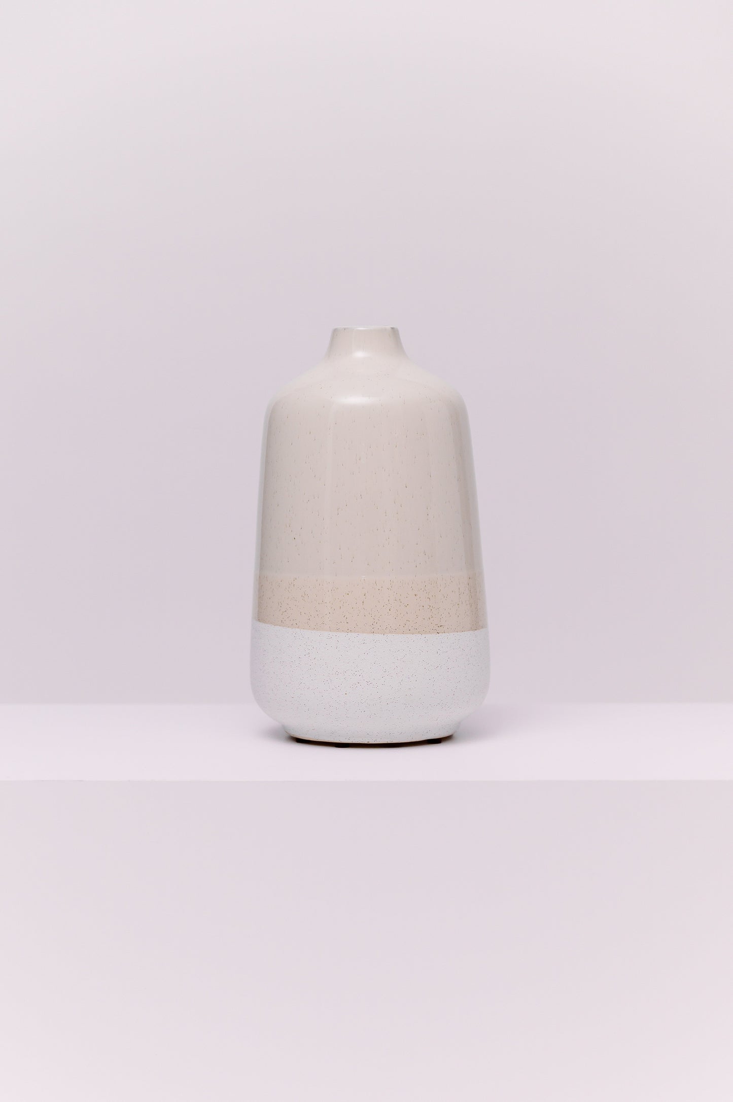Modern Stoneware Two-Tone Vase