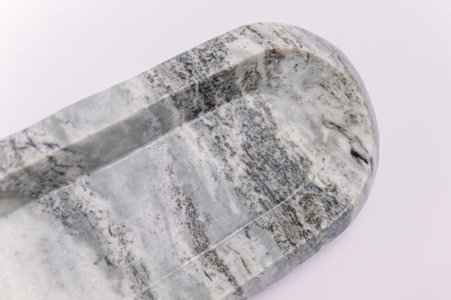 The Carrara Marble Oval Tray