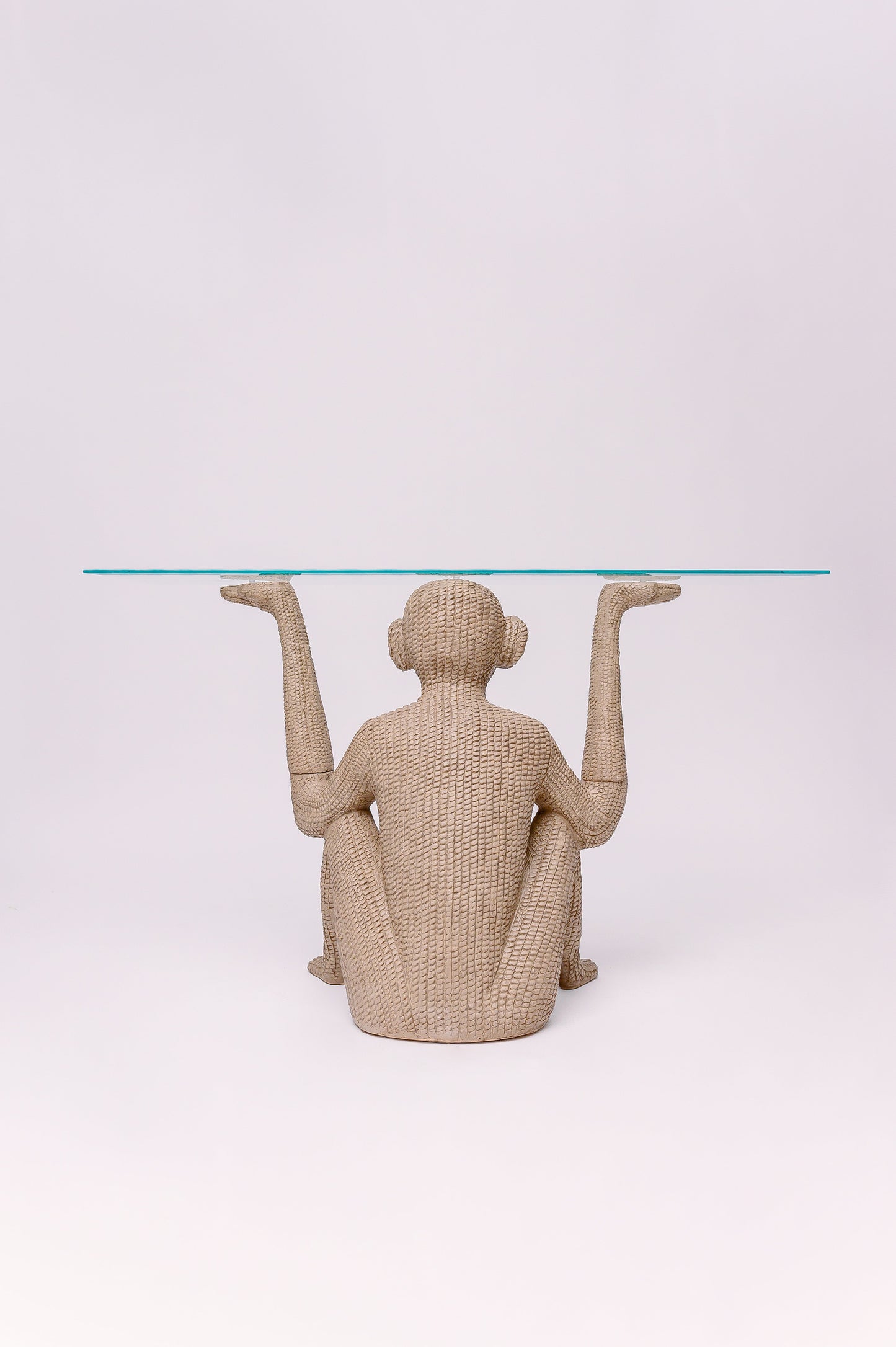 Vintage Sculptural Monkey Console 48W × 16D × 29H