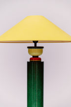 1980s French Postmodern Lacquered Table Lamp