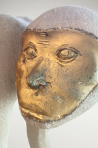 1980s Pop Art Gilded Monkey Sculpture