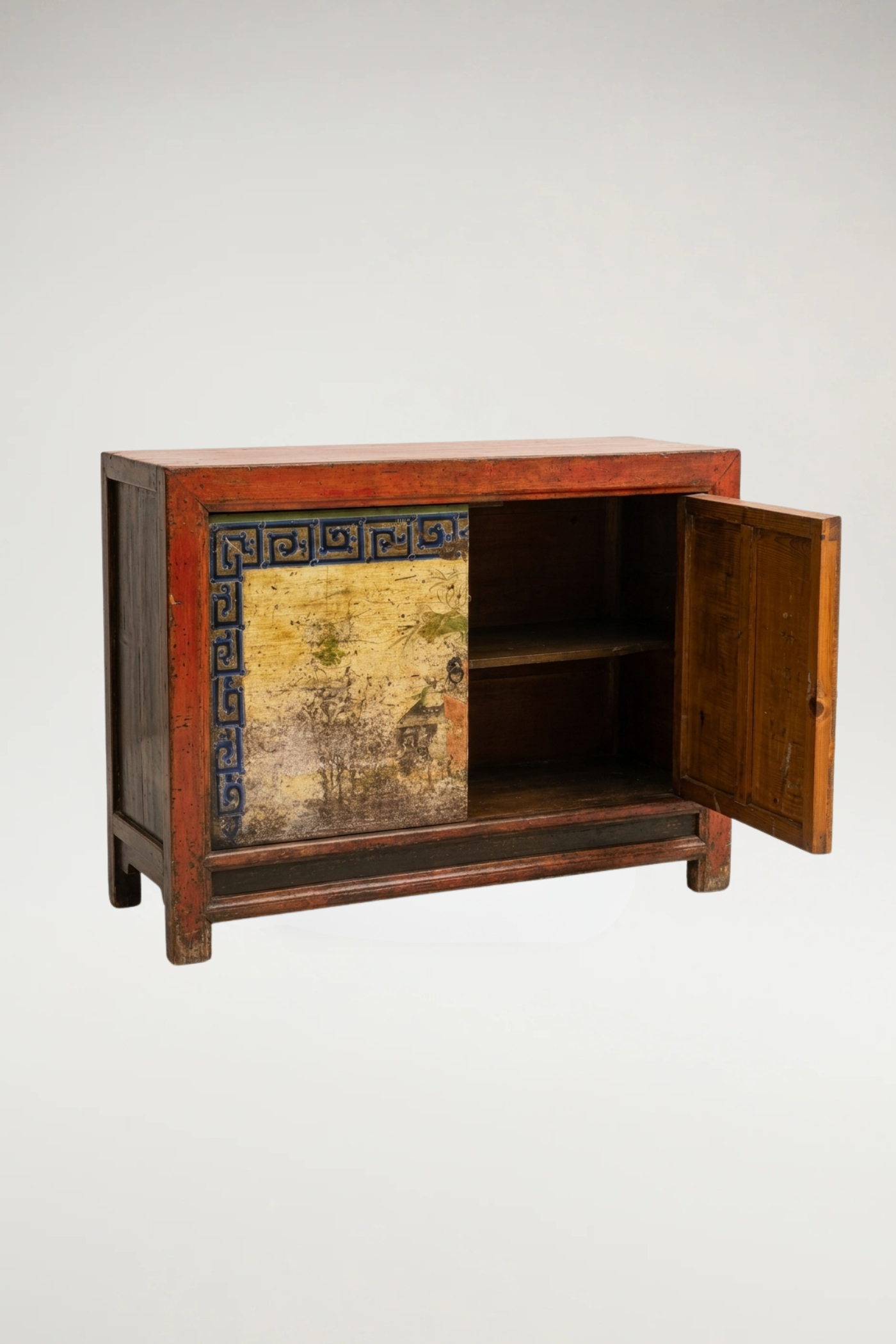 Hand Painted Antique Gansu Sideboard