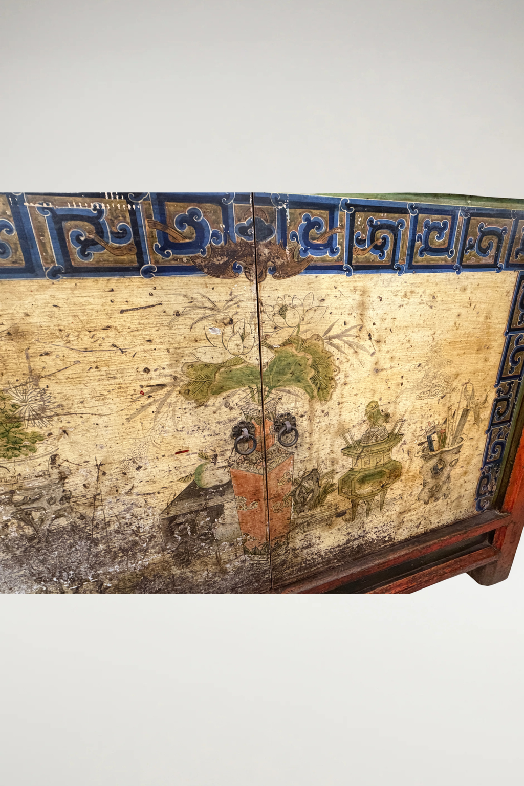 Hand Painted Antique Gansu Sideboard