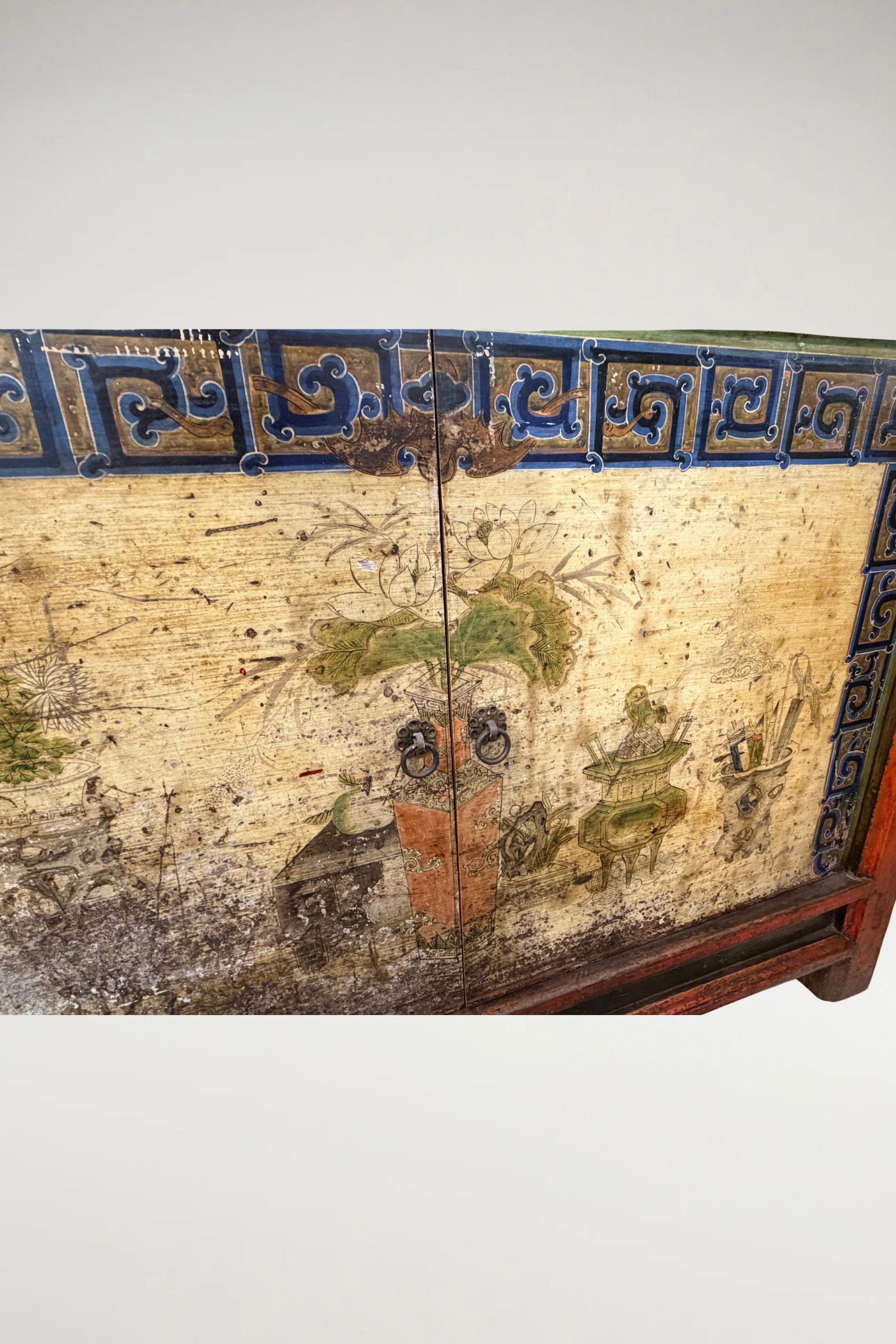 Hand Painted Antique Gansu Sideboard