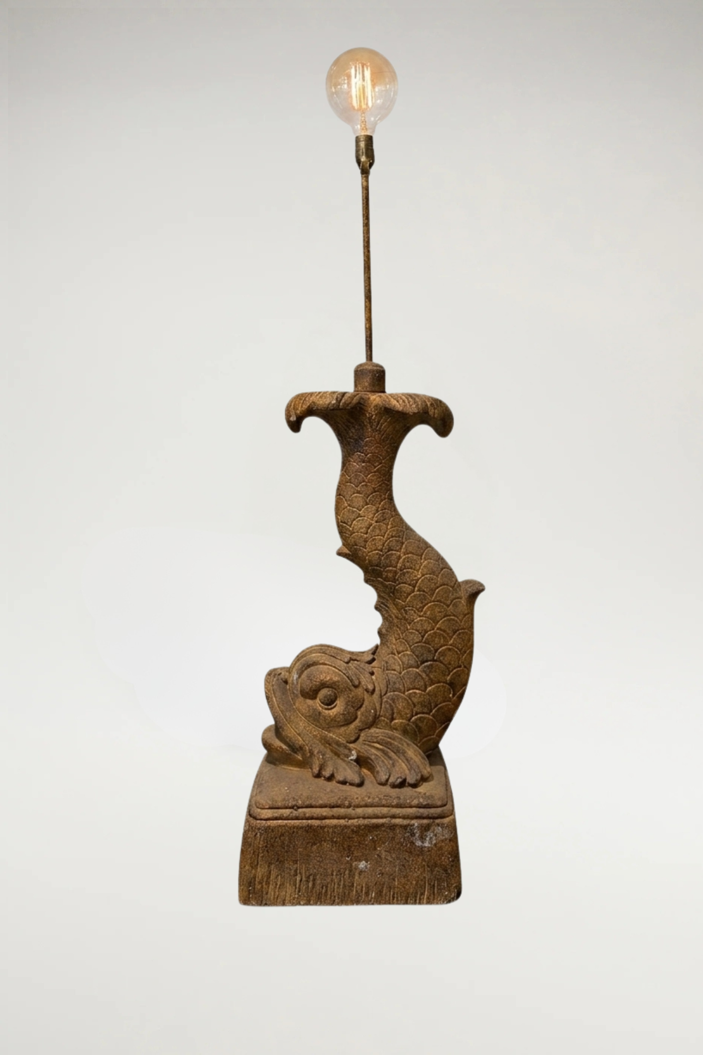Monumental Sculptural Resin Fish Lamps