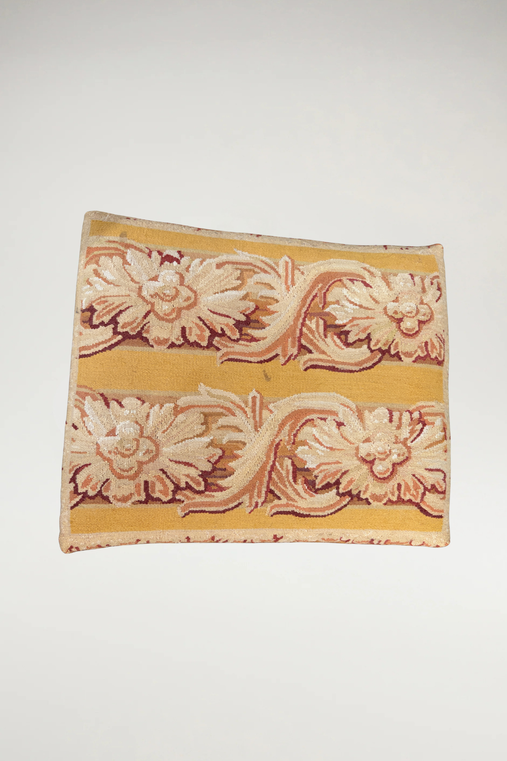 Italian Curule Stool with Neoclassic Fabric
