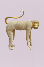 1980s Pop Art Gilded Monkey Sculpture