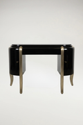 Art Deco Style Black Lacquer and Gilt Desk