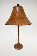 Bamboo Slat Lined Shade Lamp