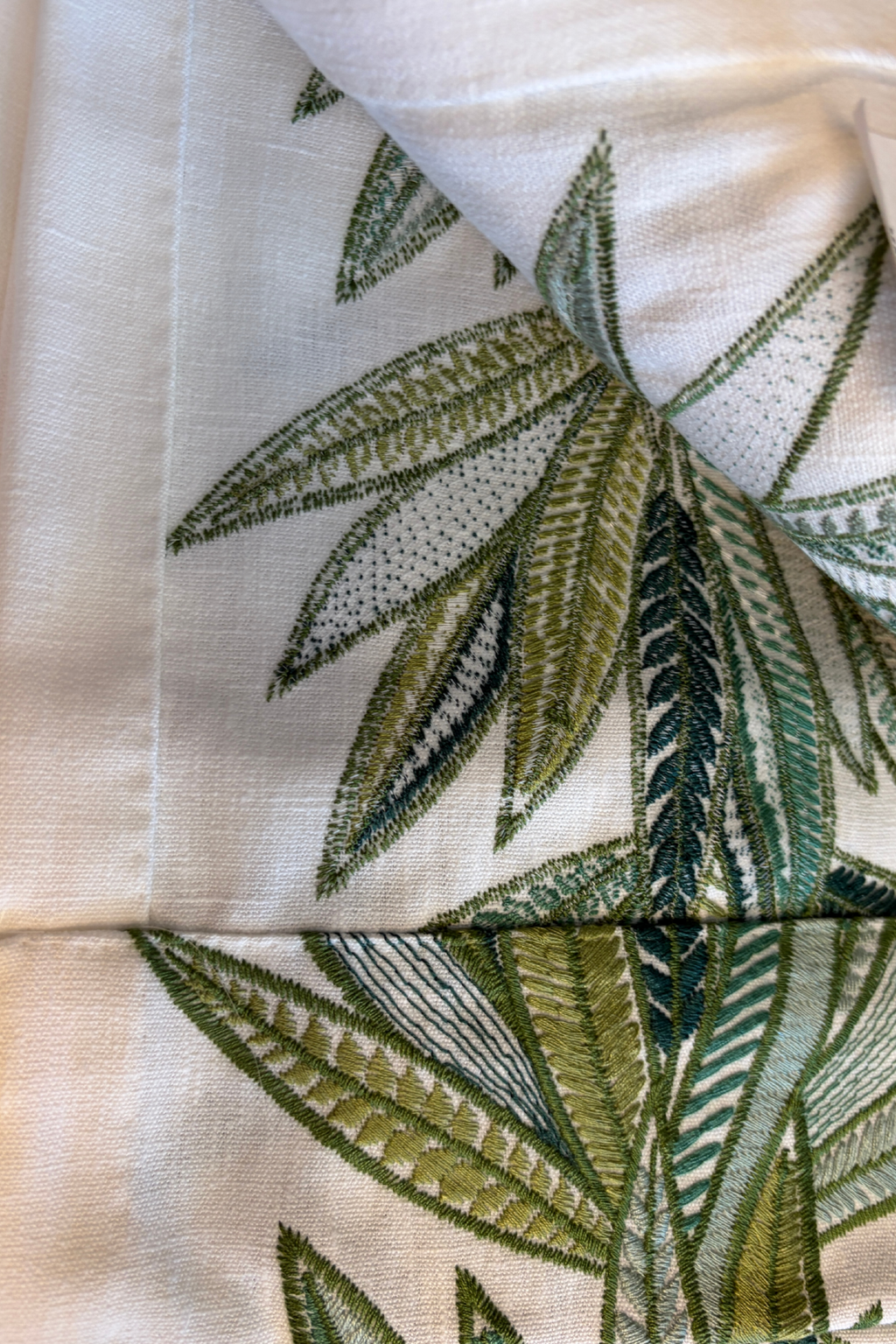 Belize Palm Curtain Panel Set