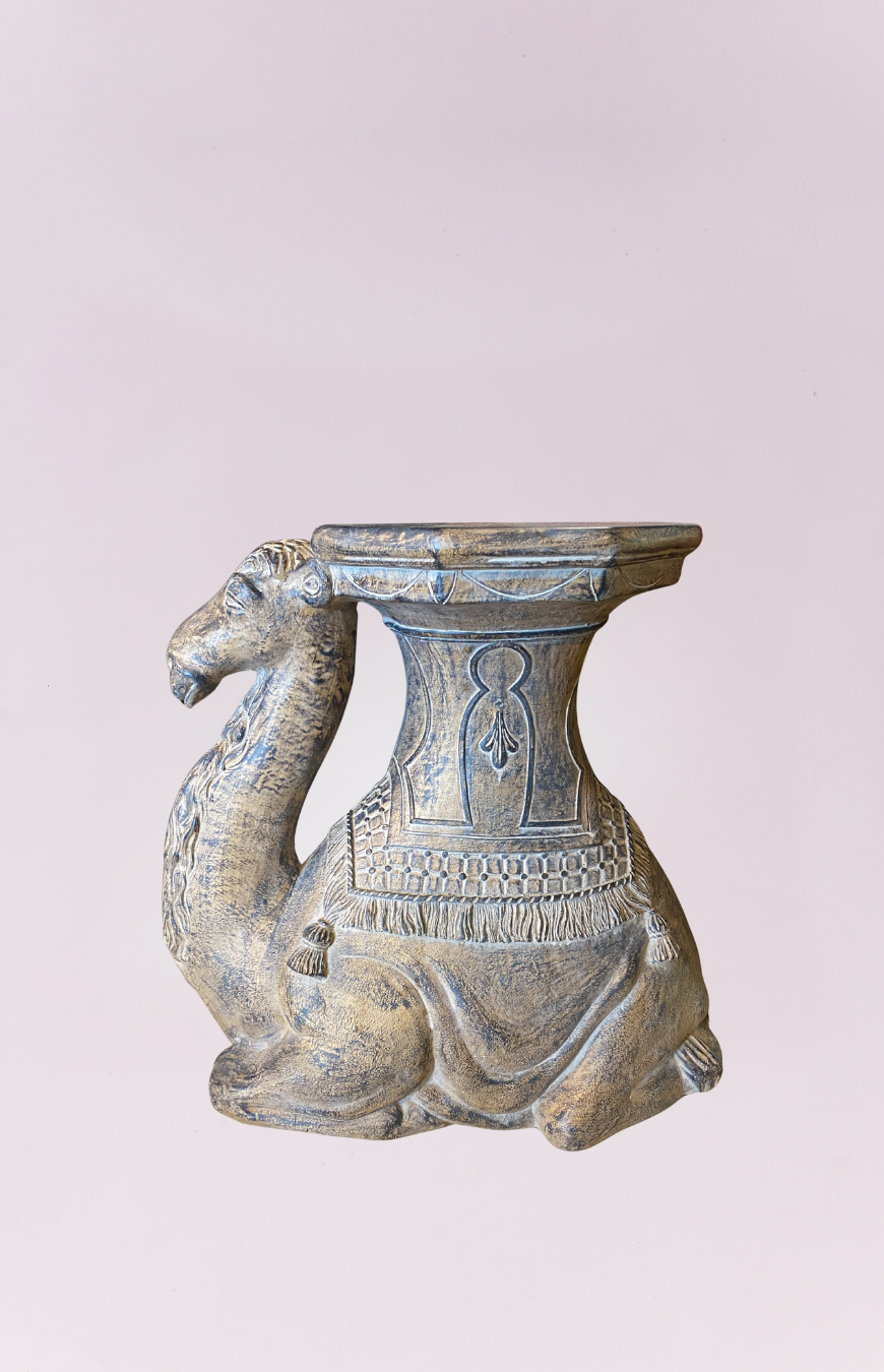 Decorative camel side table