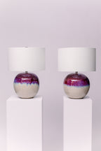 Bessbrook Reactive-Glaze Ceramic Table Lamp