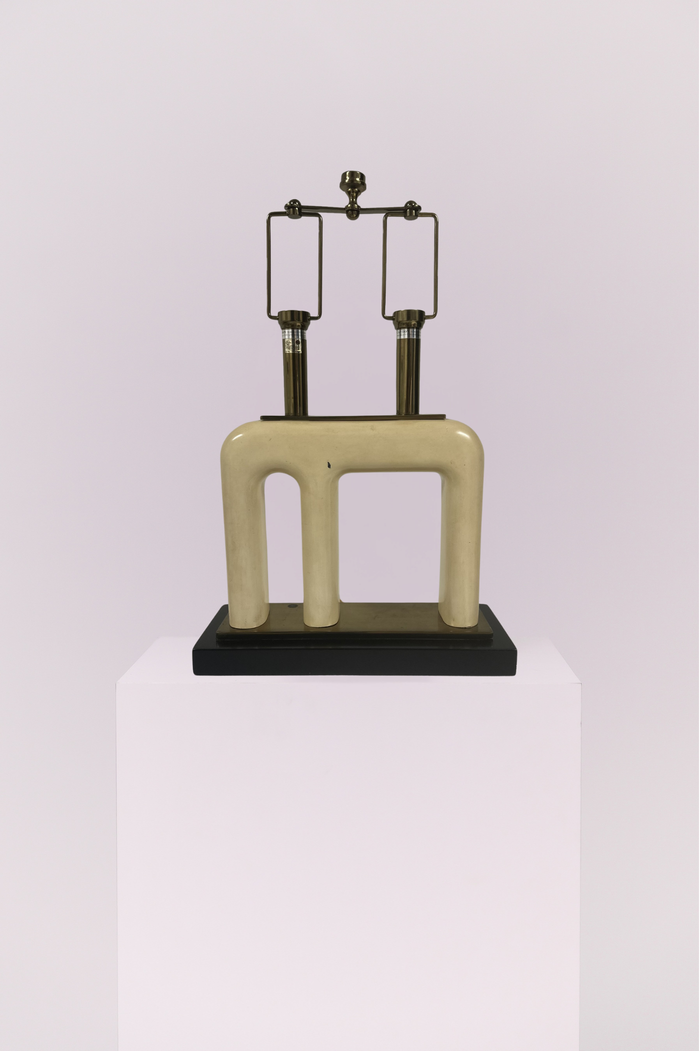 Postmodern Architectural Double Table Lamp