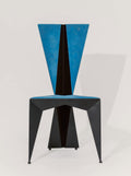 Vintage Double Triangle Accent Chair
