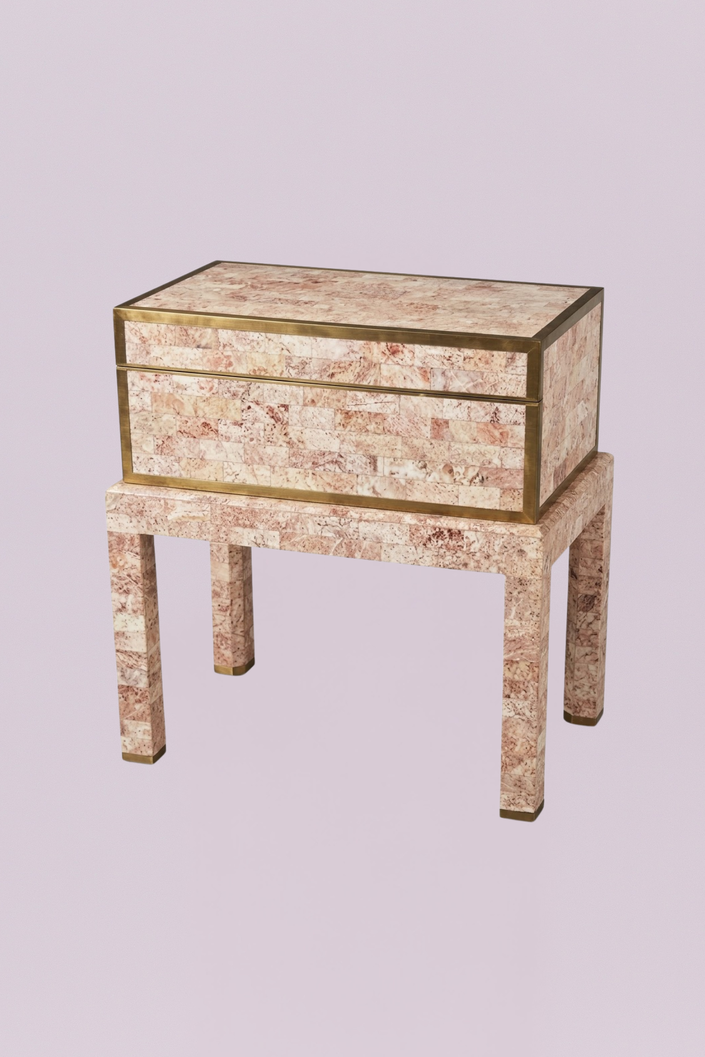 Fossilated Accent Table