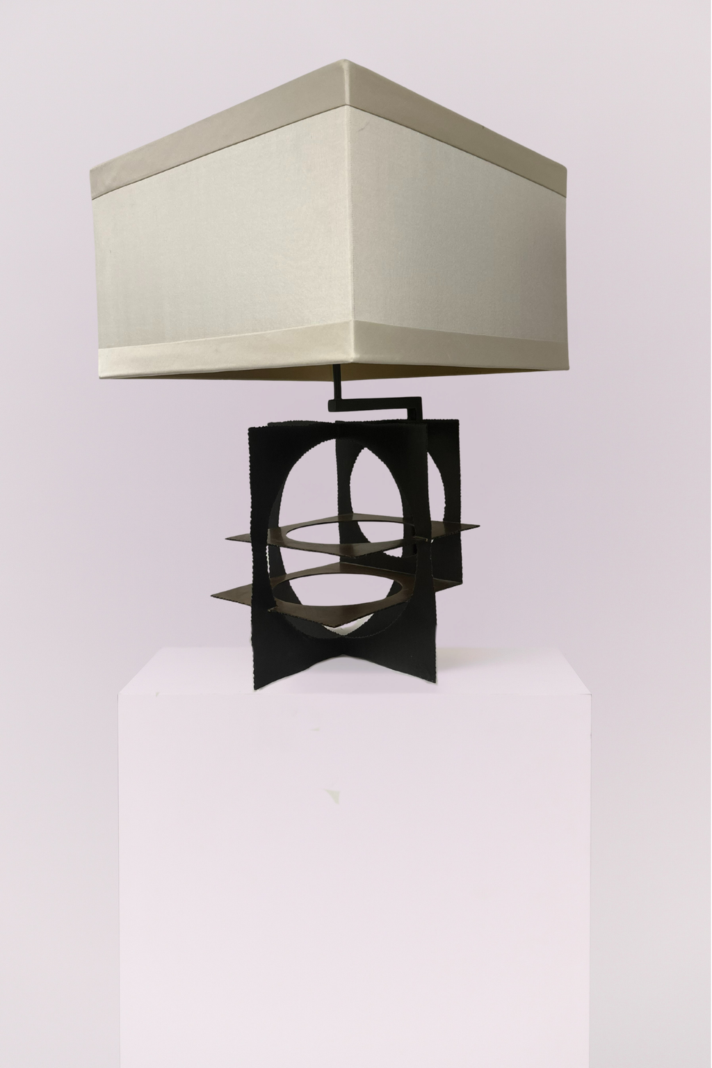 Geometric Metal Brutalist Lamp
