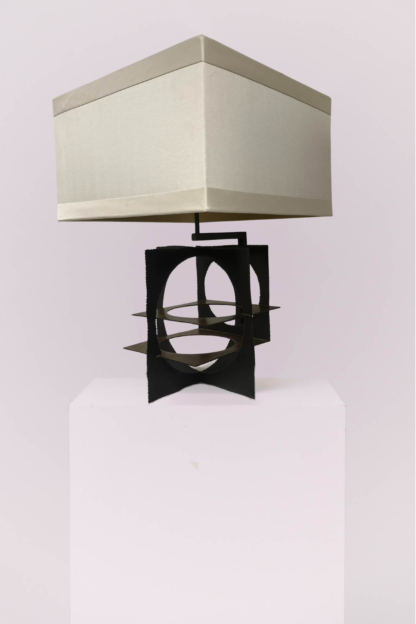 Geometric Metal Brutalist Lamp
