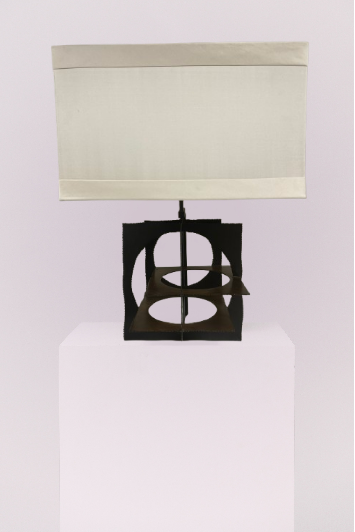 Geometric Metal Brutalist Lamp