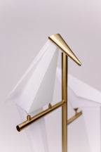 Golden Origami Crane Bird Floor Lamp