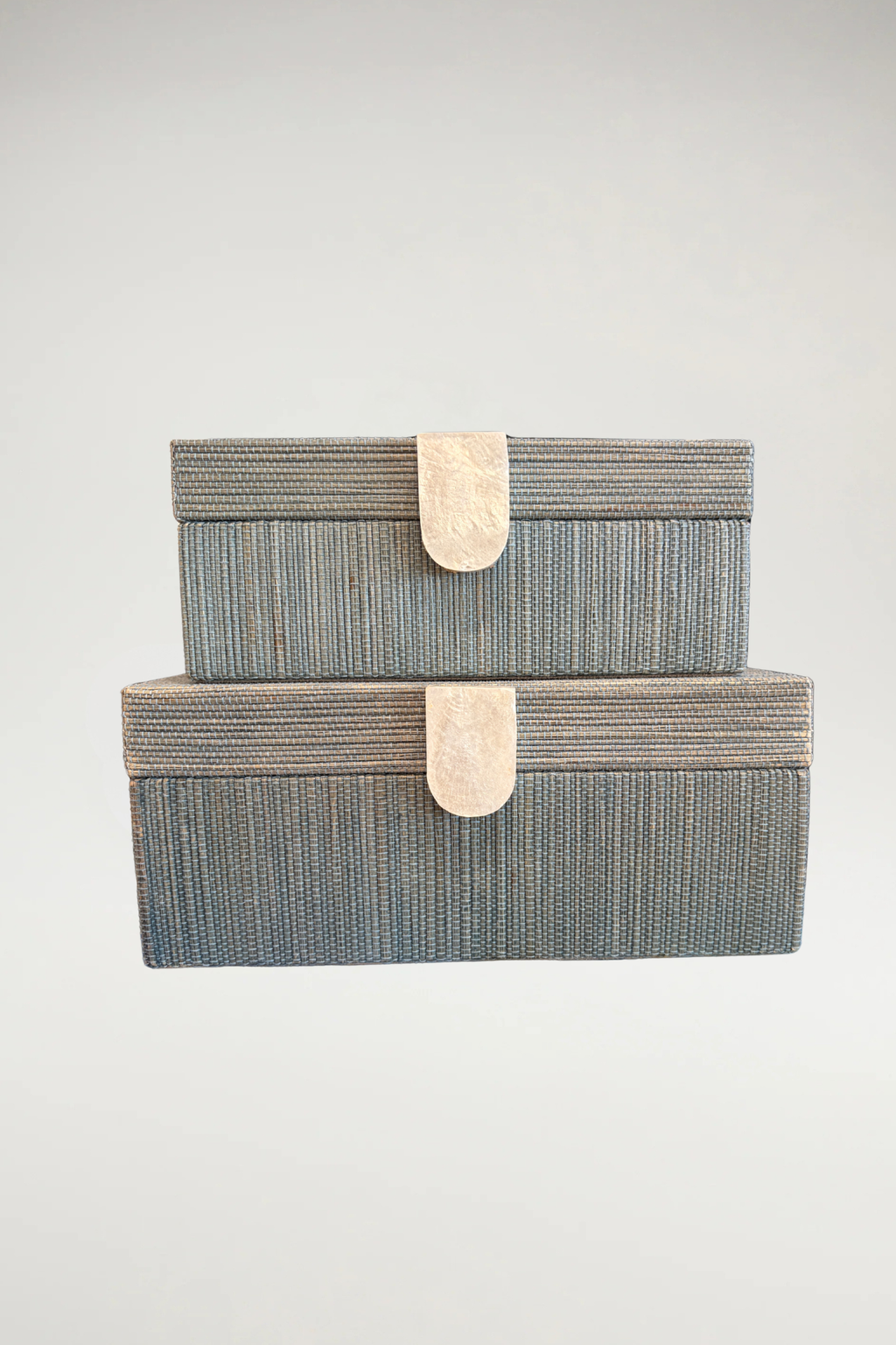 Woven Grasscloth Decorative Storage Box
