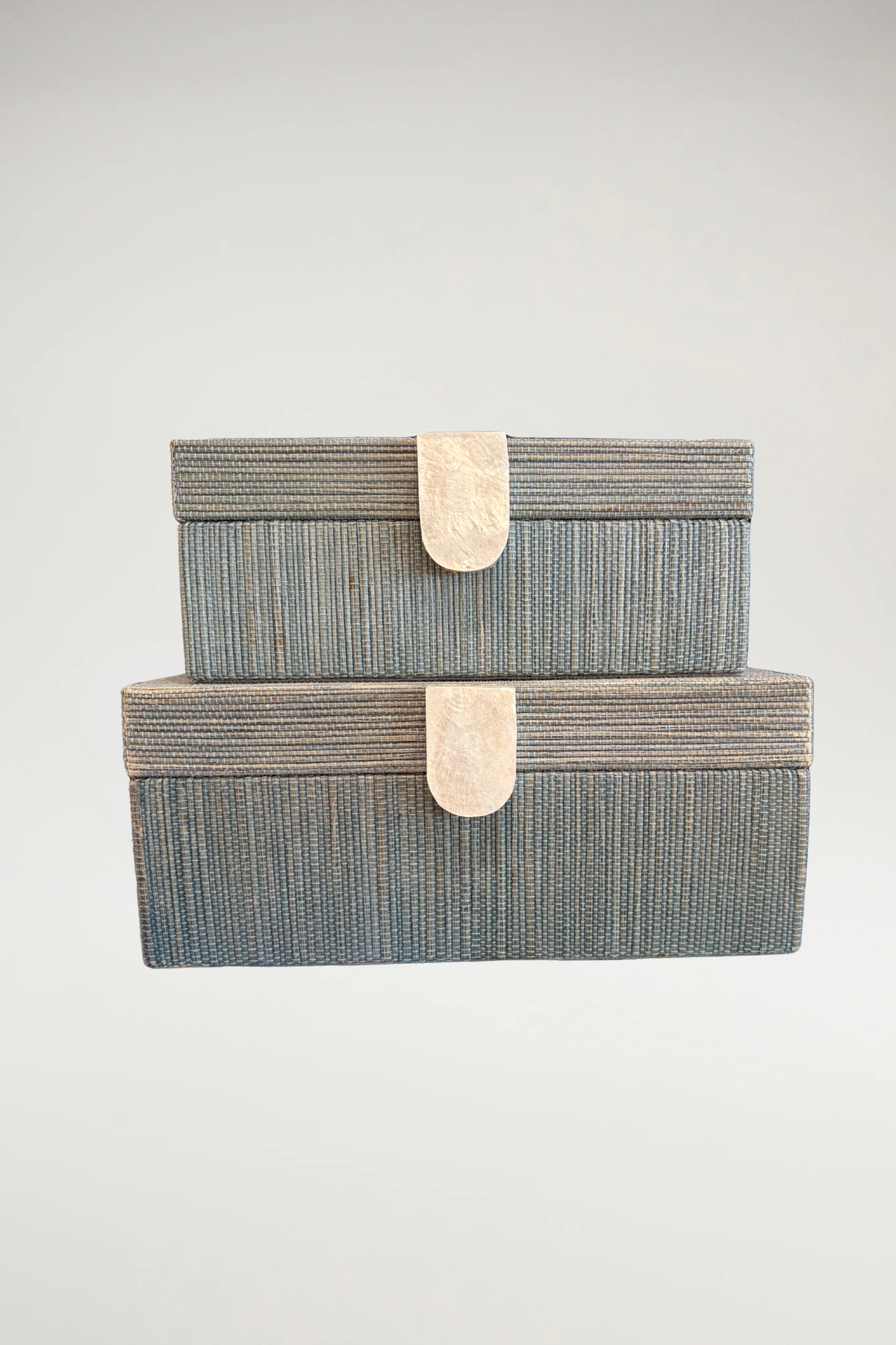 Woven Grasscloth Decorative Storage Box