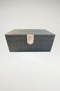 Woven Grasscloth Decorative Storage Box 