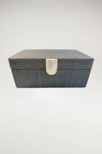 Woven Grasscloth Decorative Storage Box 