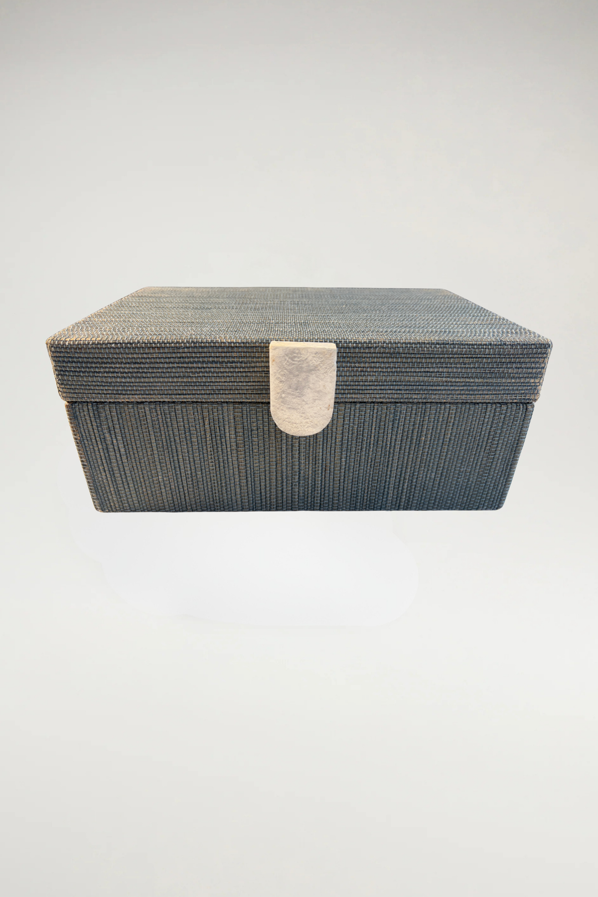 Woven Grasscloth Decorative Storage Box 