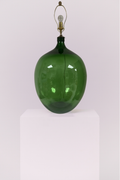 Large Green Glass Lamp