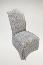 Leopard-Print Fully Upholstered Dining / Accent Chair