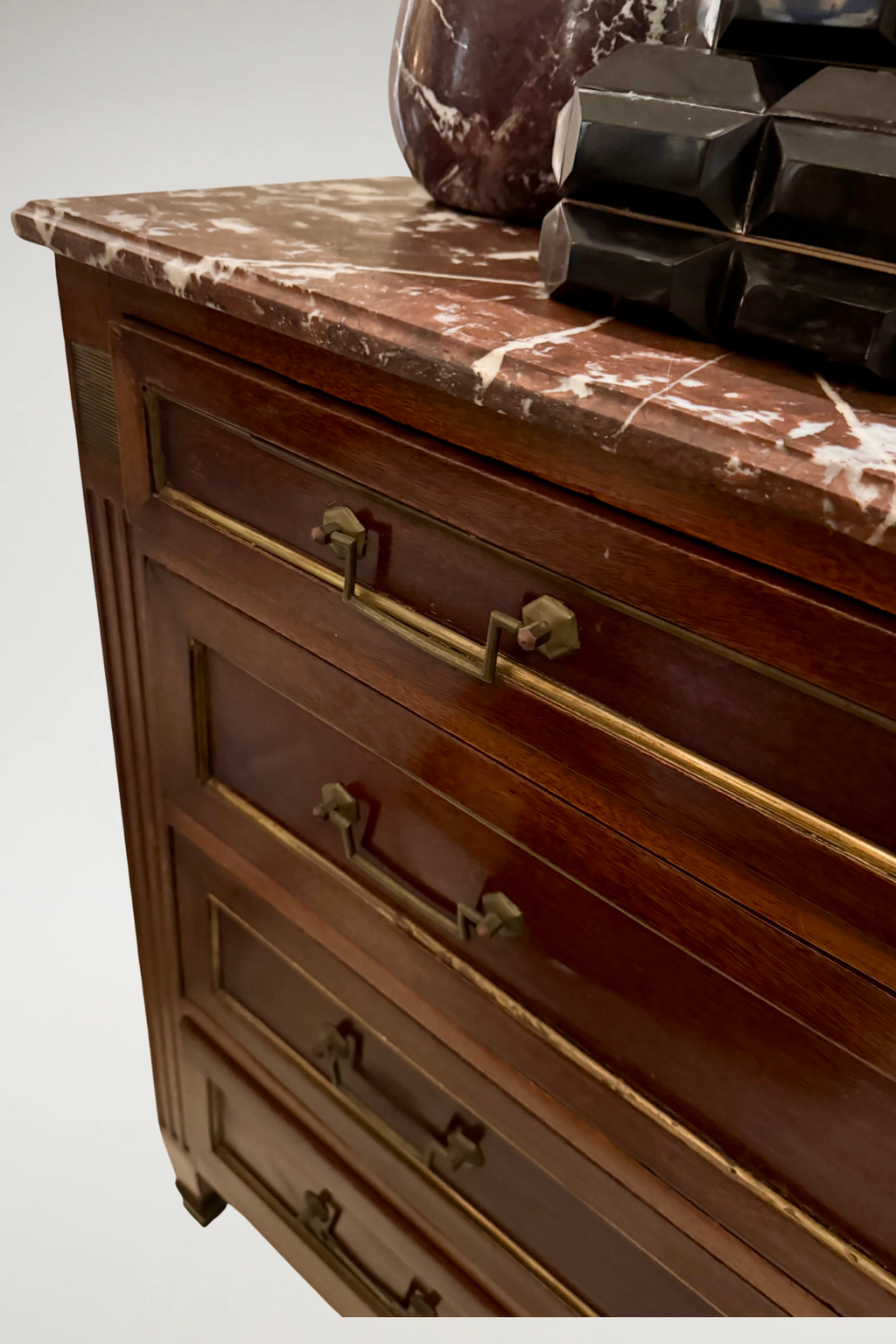 Louis XVI Style Marble Top Commode