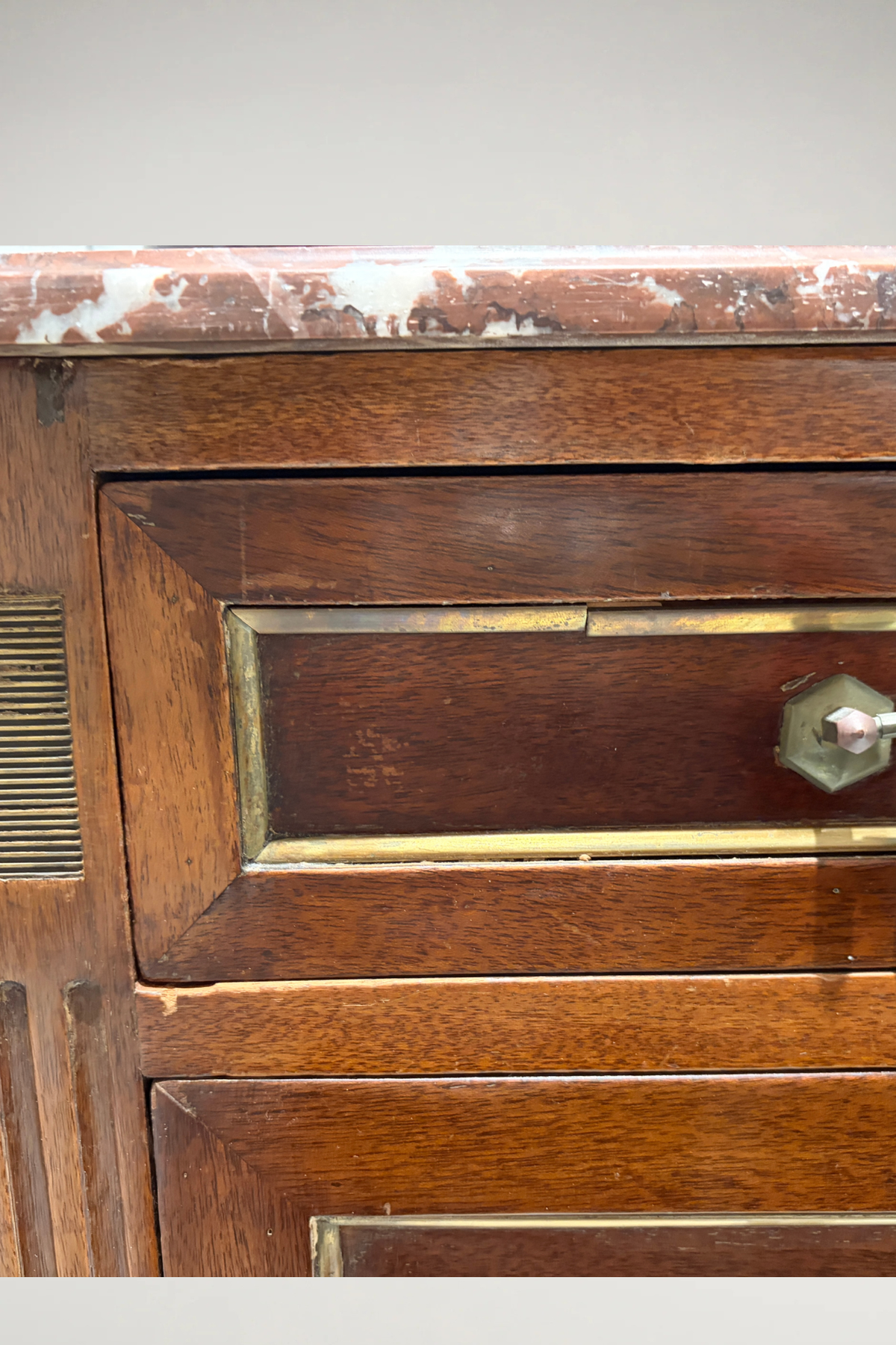 Louis XVI Style Marble Top Commode