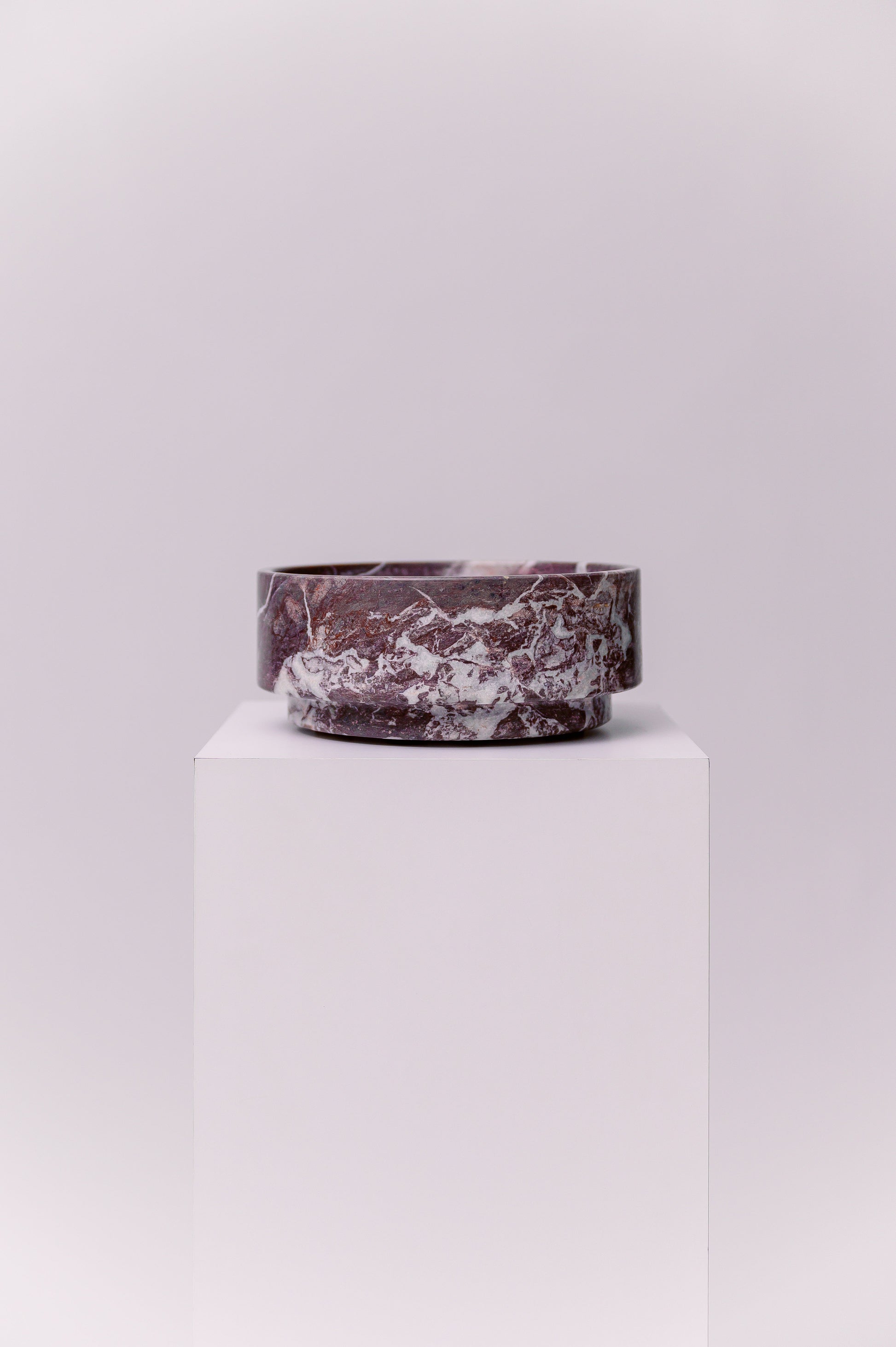 An elegant marble serving bowl perfect for any occasion.