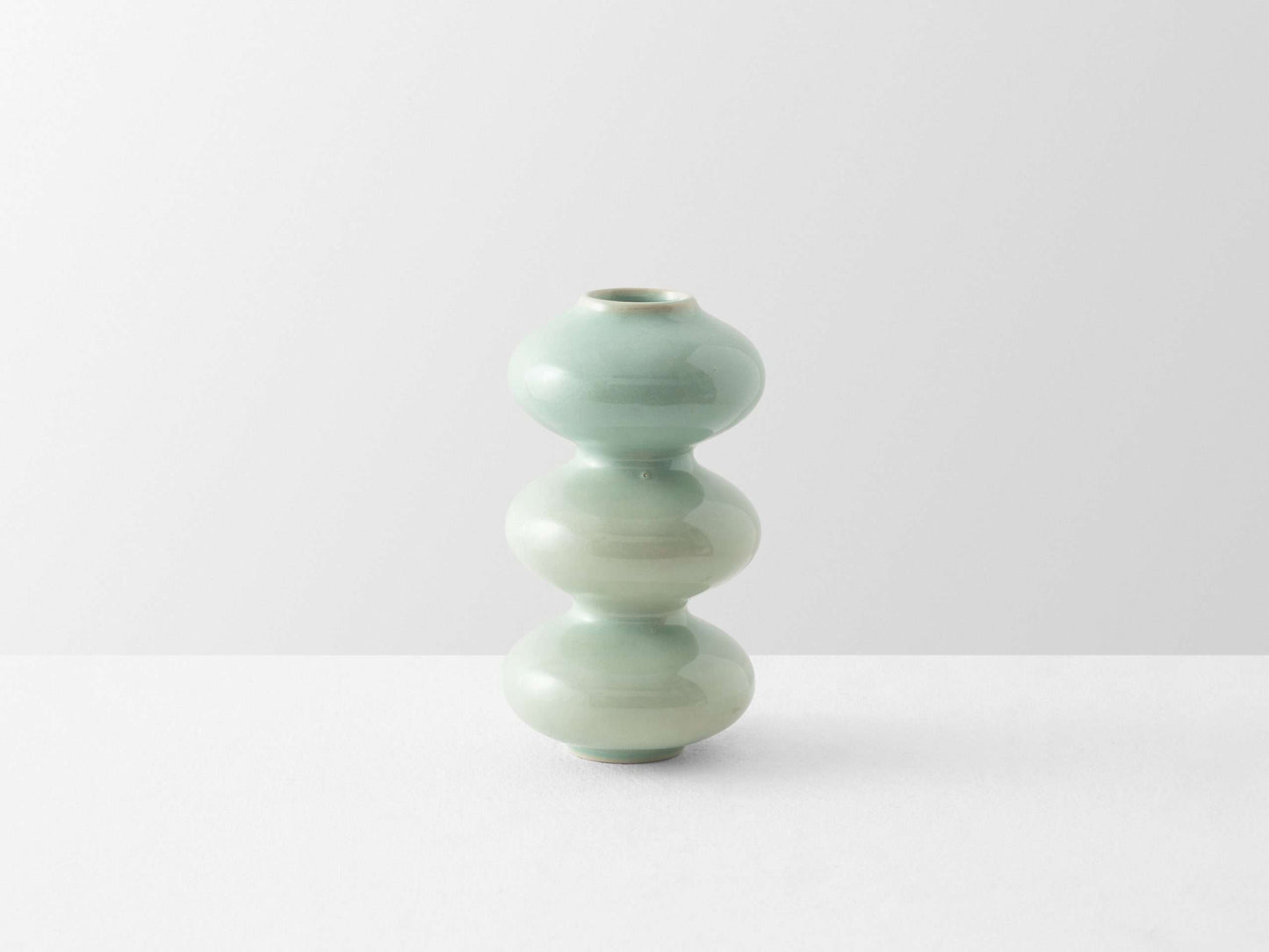 Mini Wave Vase Mint Blue