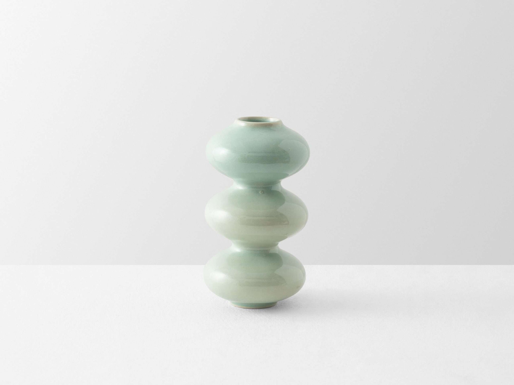 Mini Wave Vase Mint Blue