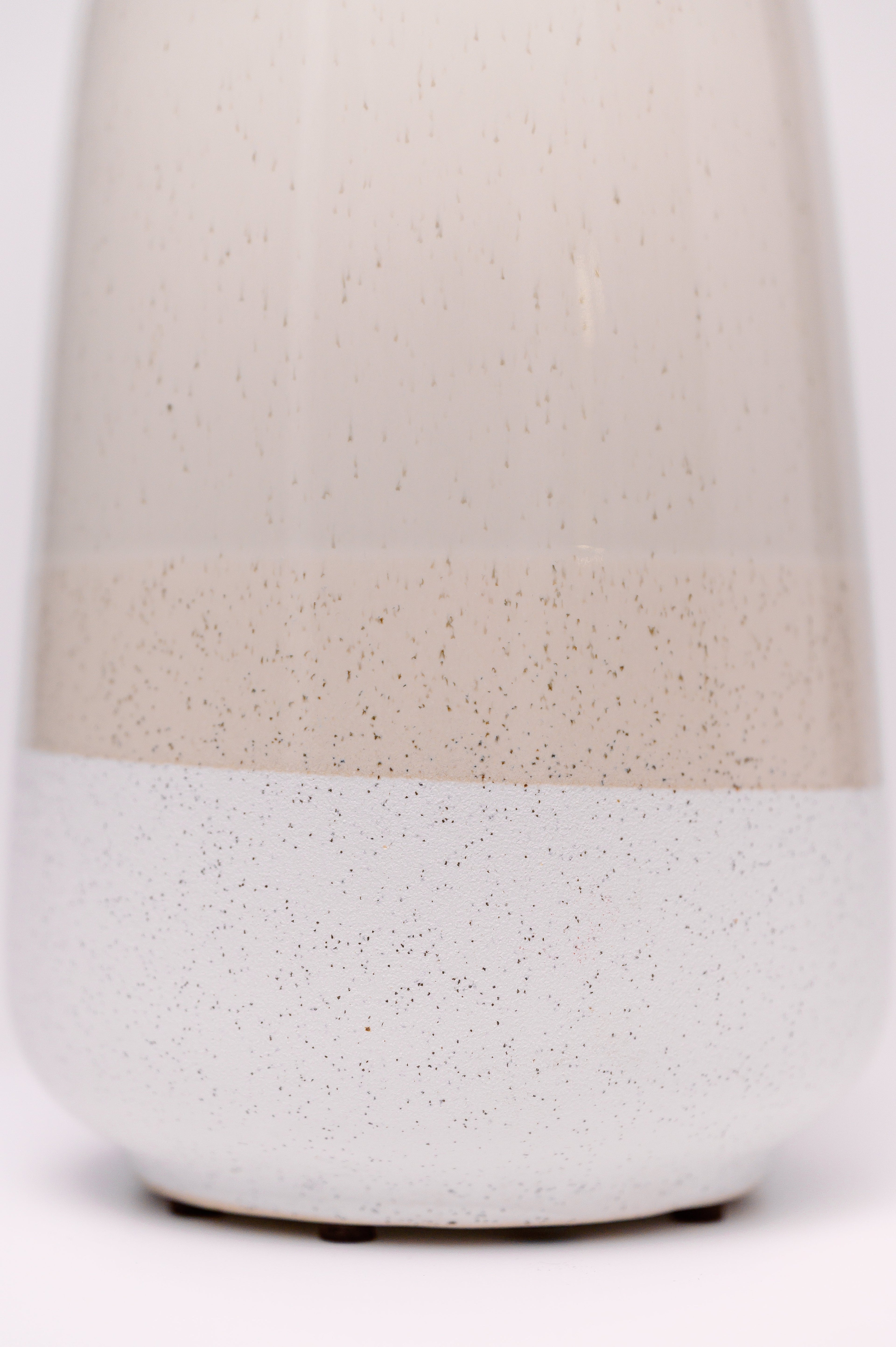 Modern Stoneware Two-Tone Vase
