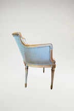 Neoclassical Style French Louis XVI Bergère Chair