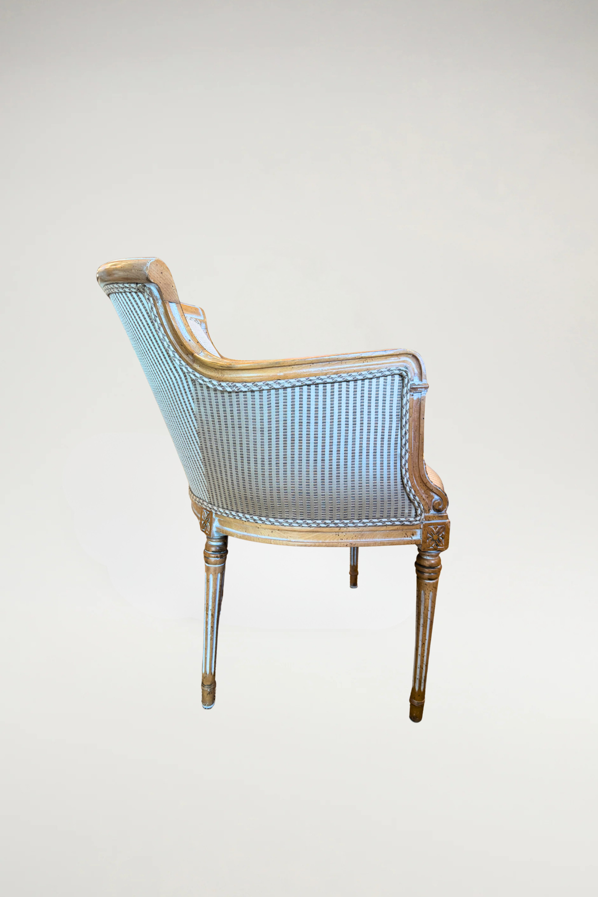 Neoclassical Style French Louis XVI Bergère Chair