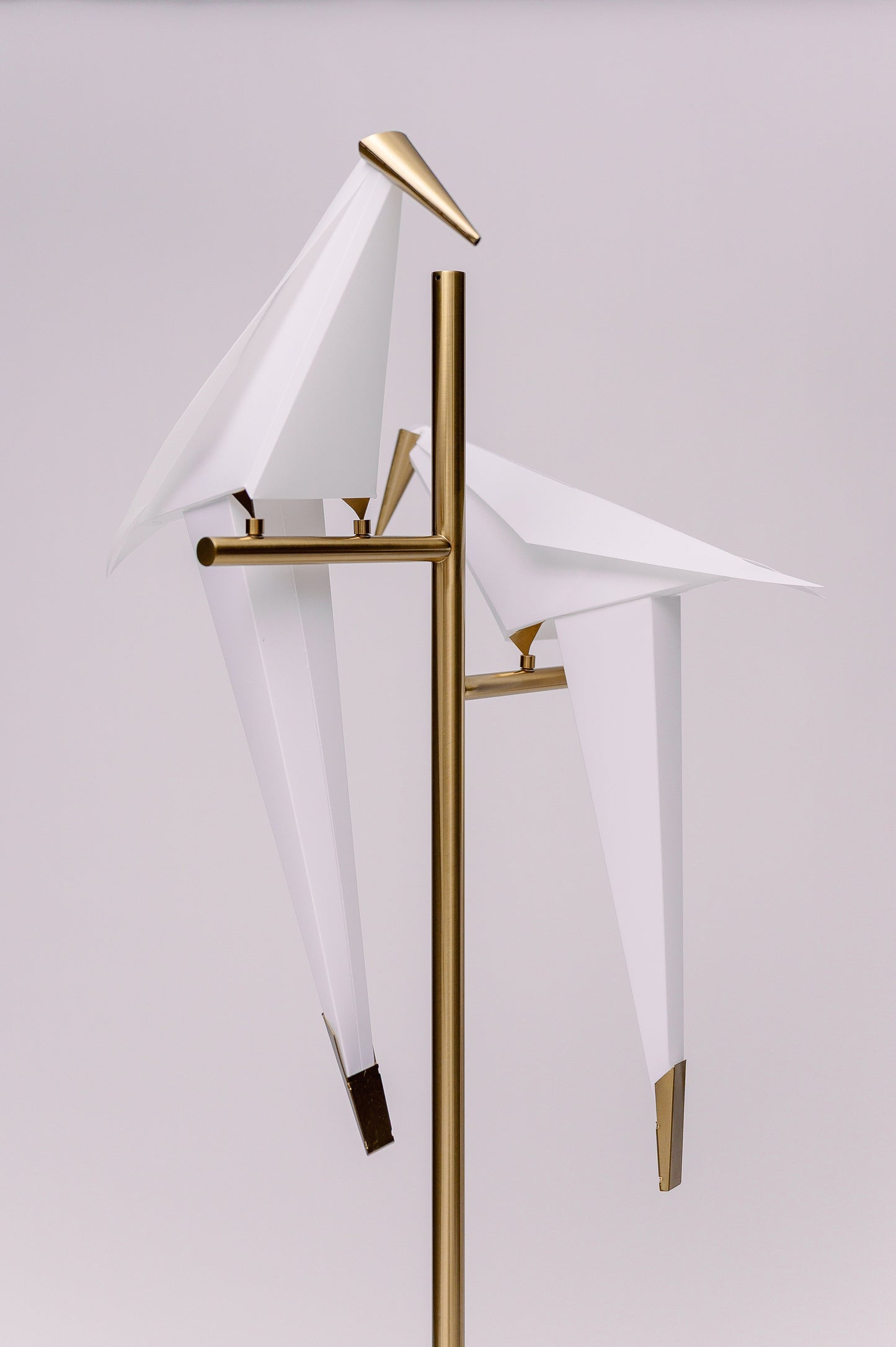 Golden Origami Crane Bird LED Floor Lamp