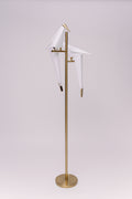 Golden Origami Crane Bird LED Floor Lamp