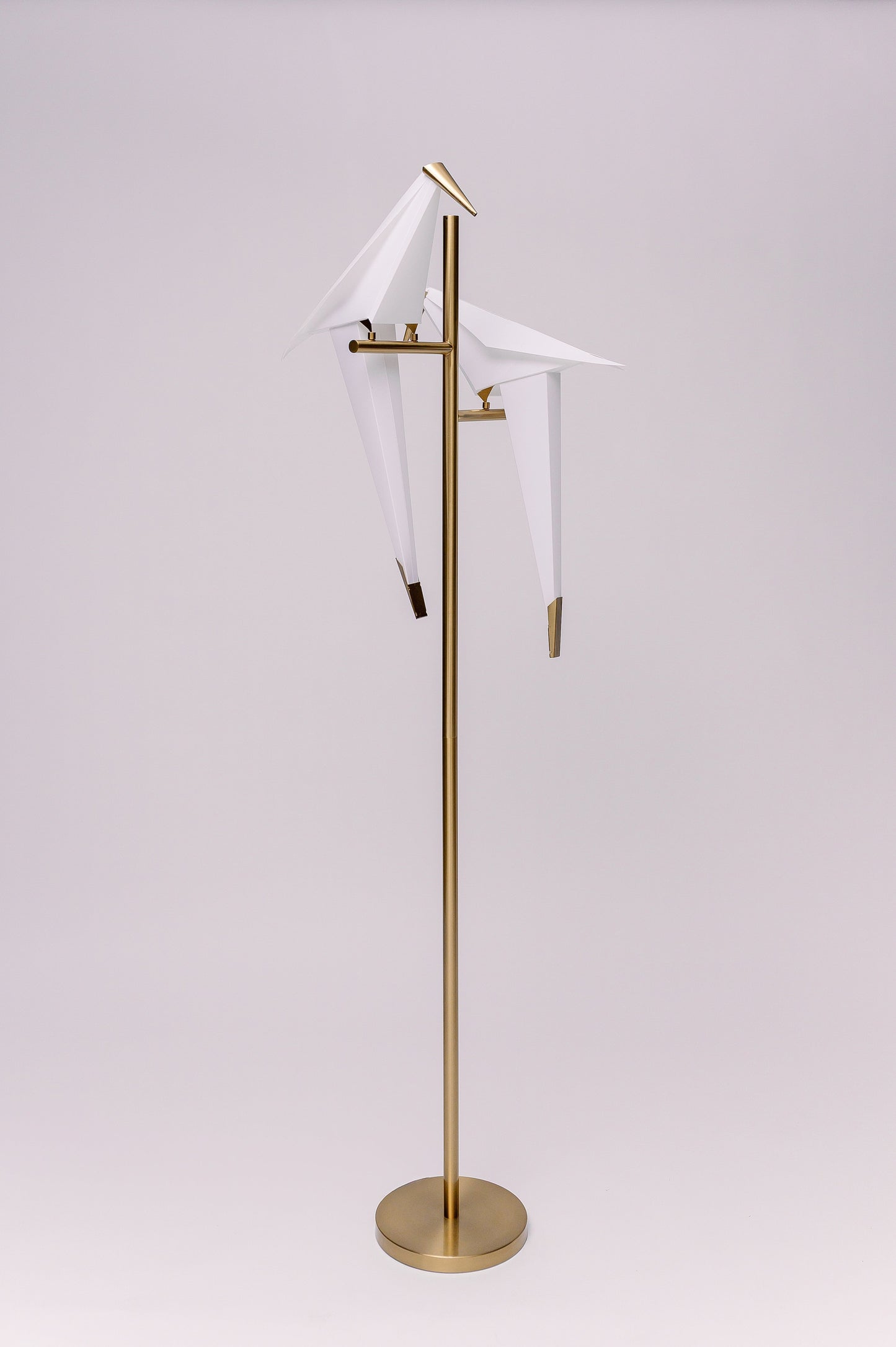 Golden Origami Crane Bird LED Floor Lamp