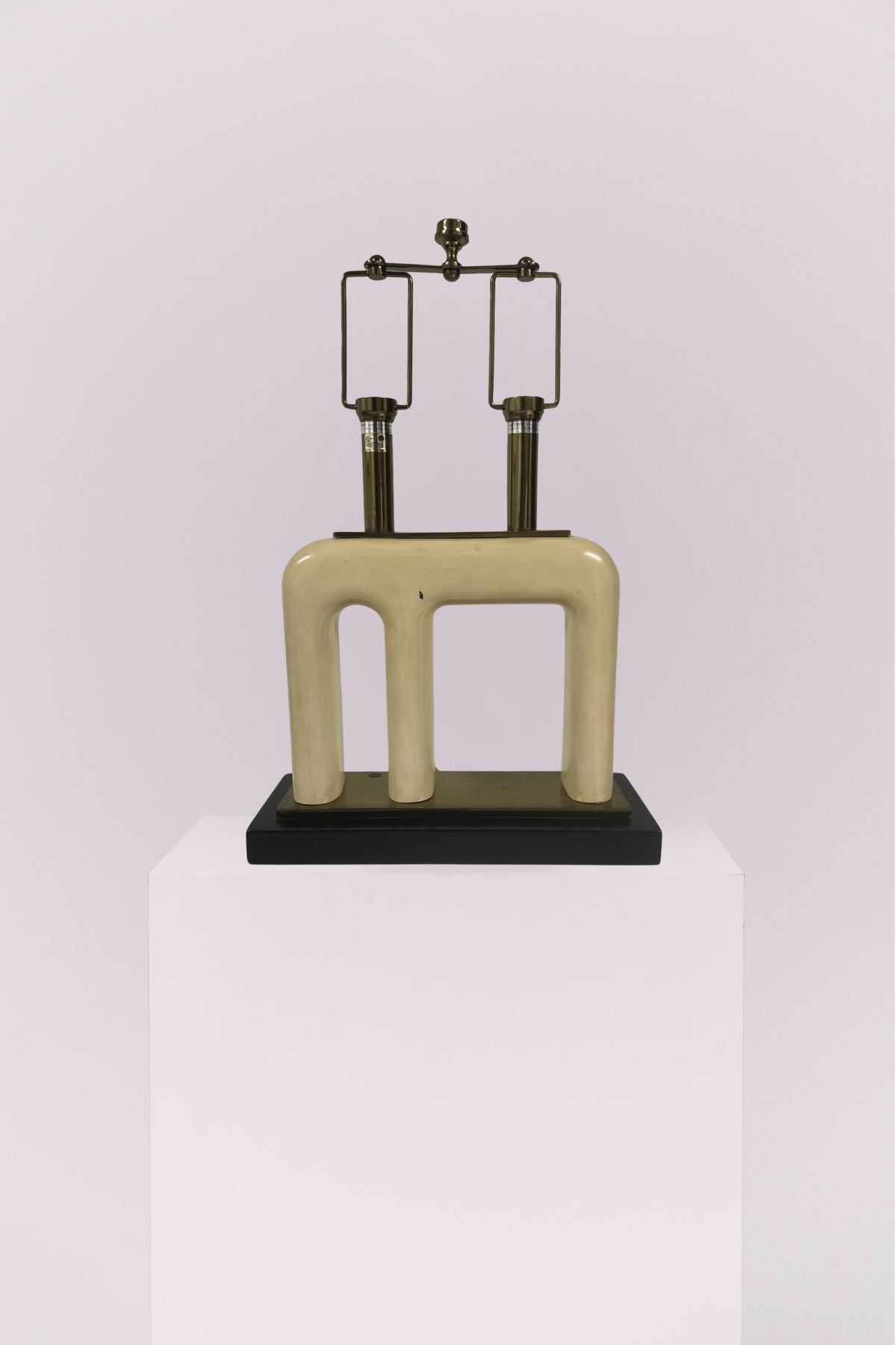 Postmodern Architectural Double Table Lamp