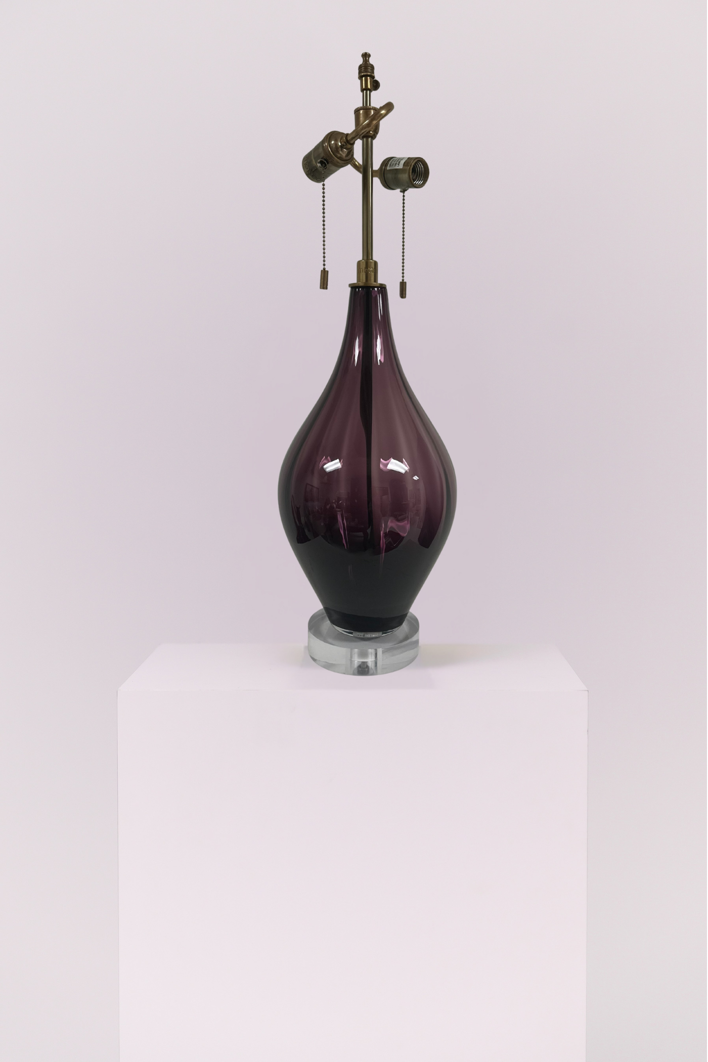 Purple Teardrop Lamp