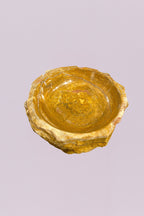 Raw Edge Golden Onyx Marble Bowl
