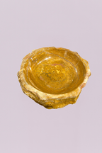 Raw Edge Golden Onyx Marble Bowl