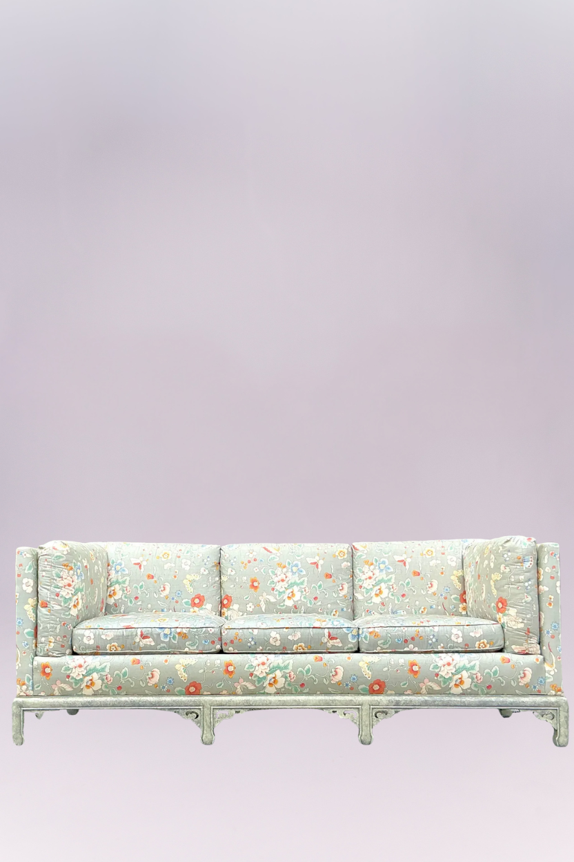 Step into classic elegance with The Château Floral Sofa. This beautiful piece is a sophisticated blend of French Provincial style and inviting comfort, offering a timeless focal point for your living room.