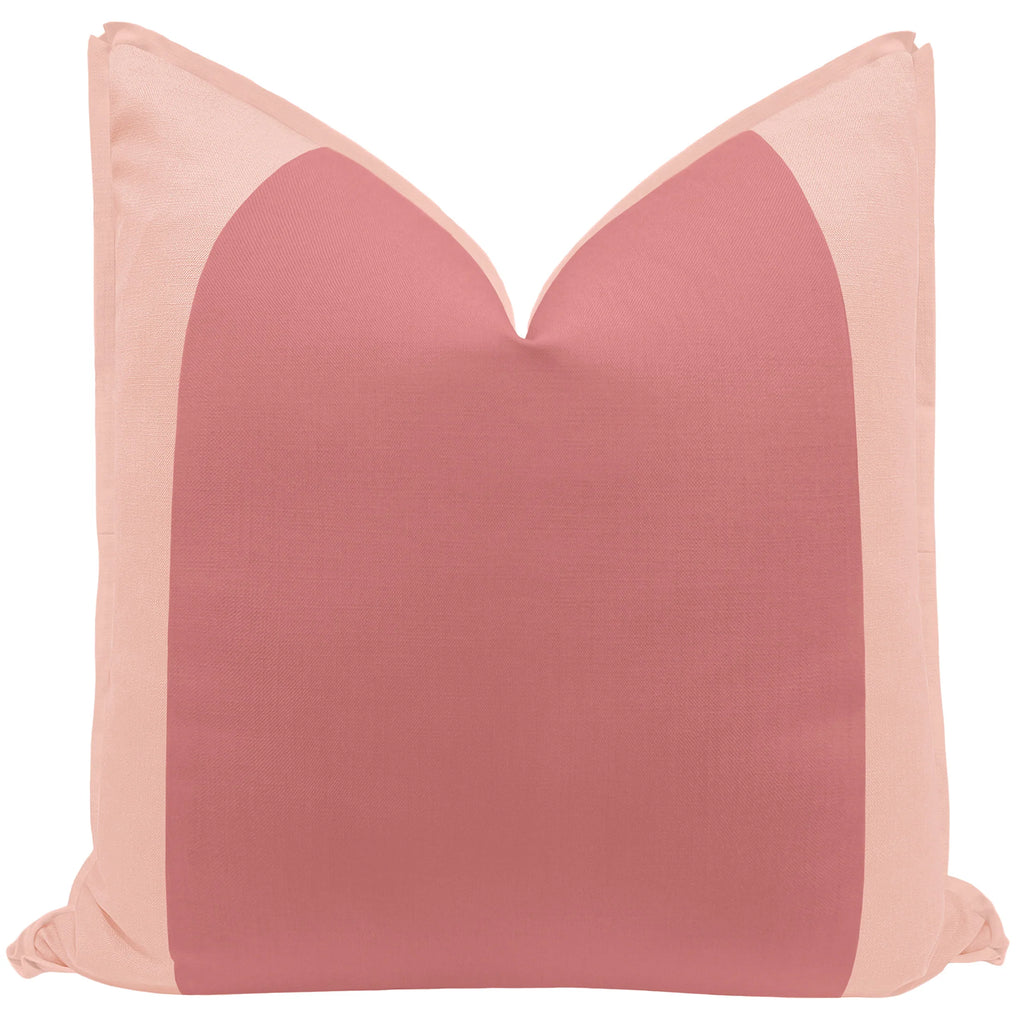 Rosy Colorblock Pillow