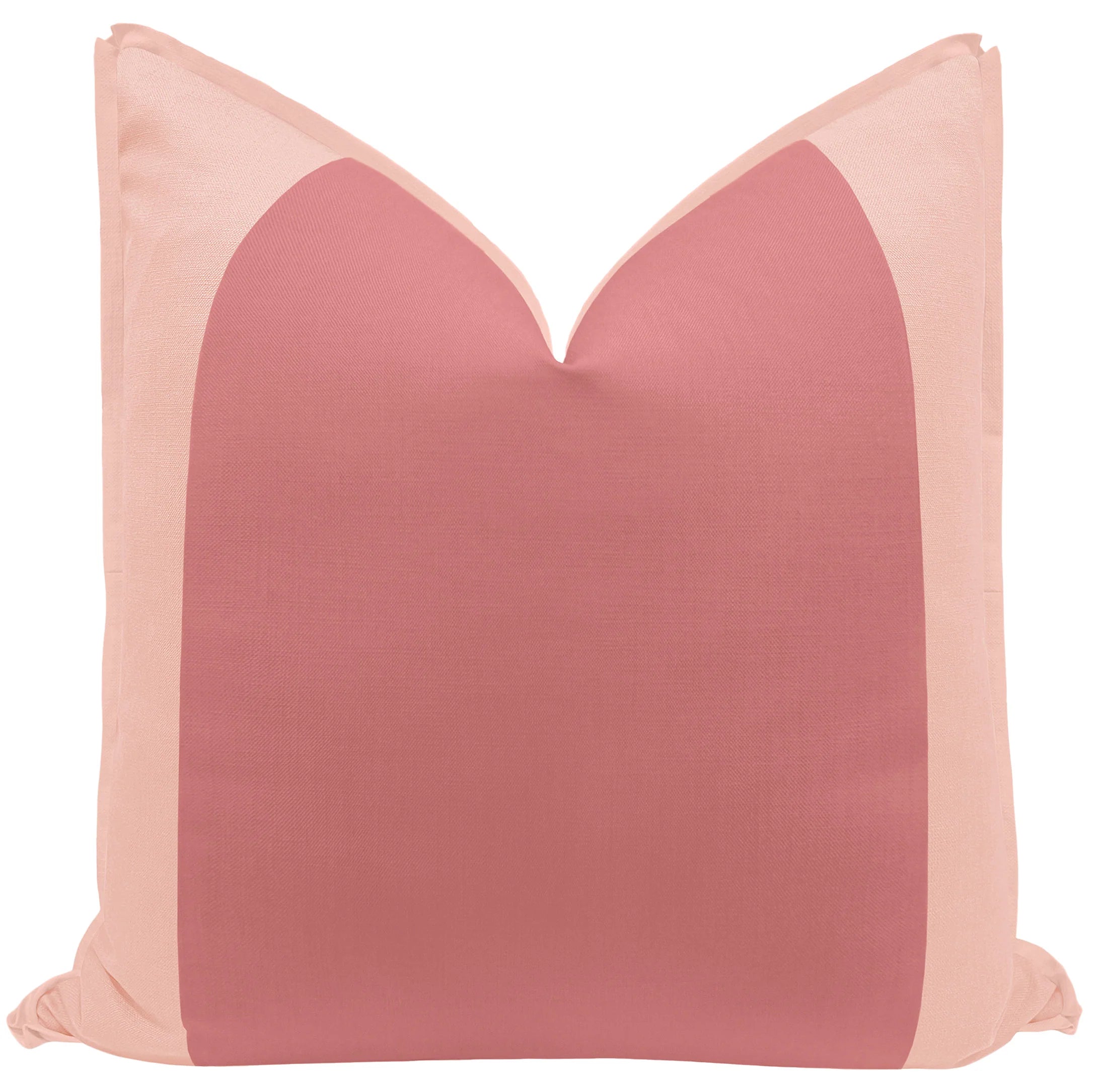 Rosy Colorblock Pillow