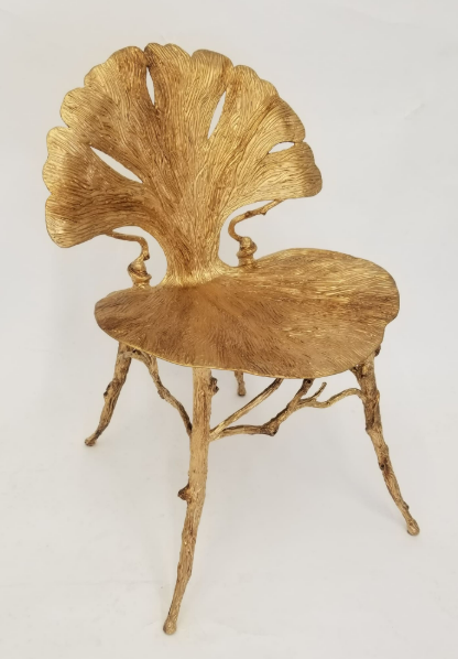 Gold Leaf Gingko Chair