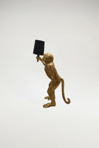 Standing Monkey Lamp Side